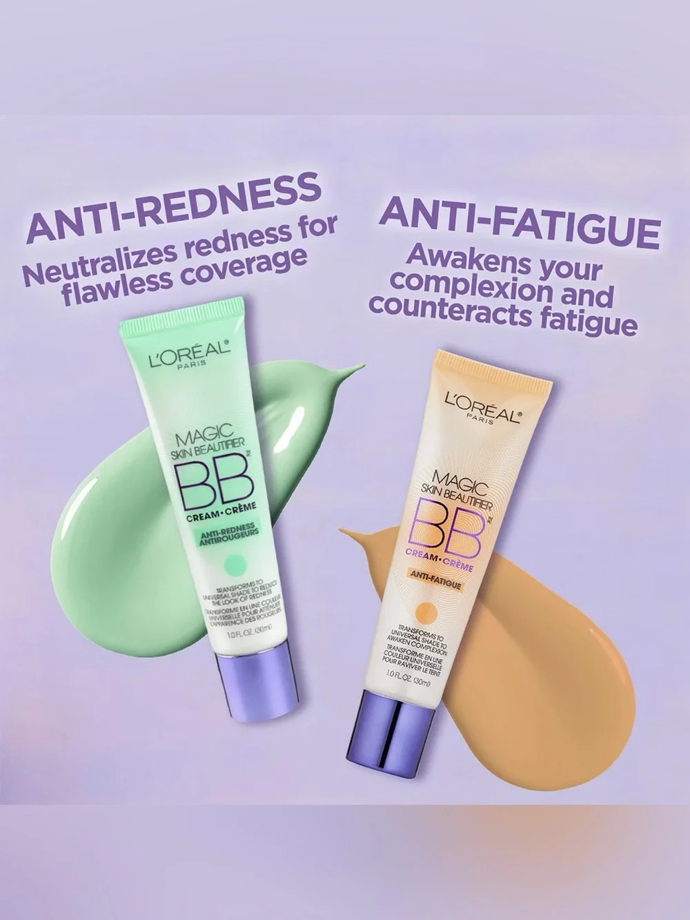 L'Oreal Magic Skin Beautifier BB Cream - Anti-Redness, NEW